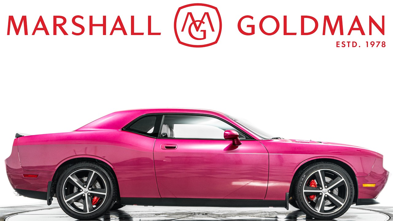 2010 Dodge Challenger SRT8 in Fuchsia Pearl Coat over Dark Slate