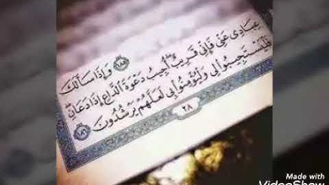 سوره البقره من الايه 185-186