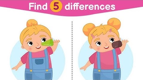 [Spot The Difference Game] 1% Can Find All The Difference : Puzzle challenge