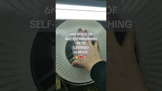 6KG SPOOL OF SELF-EXTINGUISHING #PETG CERTIFIED UL94 V-0 🔥🚒👩‍🚒 #3dprinting #3dfilament