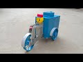How to make a toy rickshaw