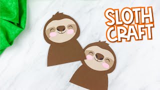 Easy Sloth Craft For Kids
