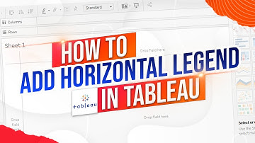 How to Create a Horizontal Legend in Tableau using a Separate Sheet in a Dashboard
