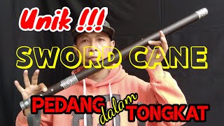 SWORD CANE | PEDANG TONGKAT | TONGKAT PEDANG BAJA DAMASCUS | TAJAM | MLTN Channel