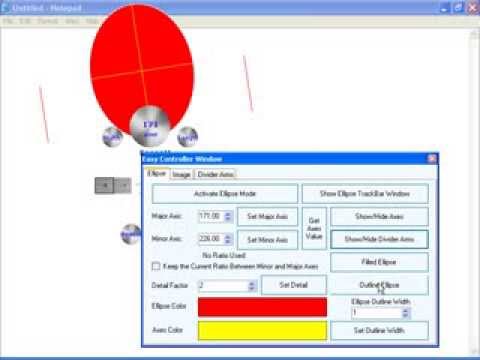 Rotating an ellipse using Screen Divider