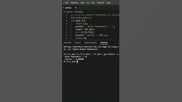 convert to fahrenheit to celsius temperature | monu vapi #shortvideo #clanguage #clanguage #reels