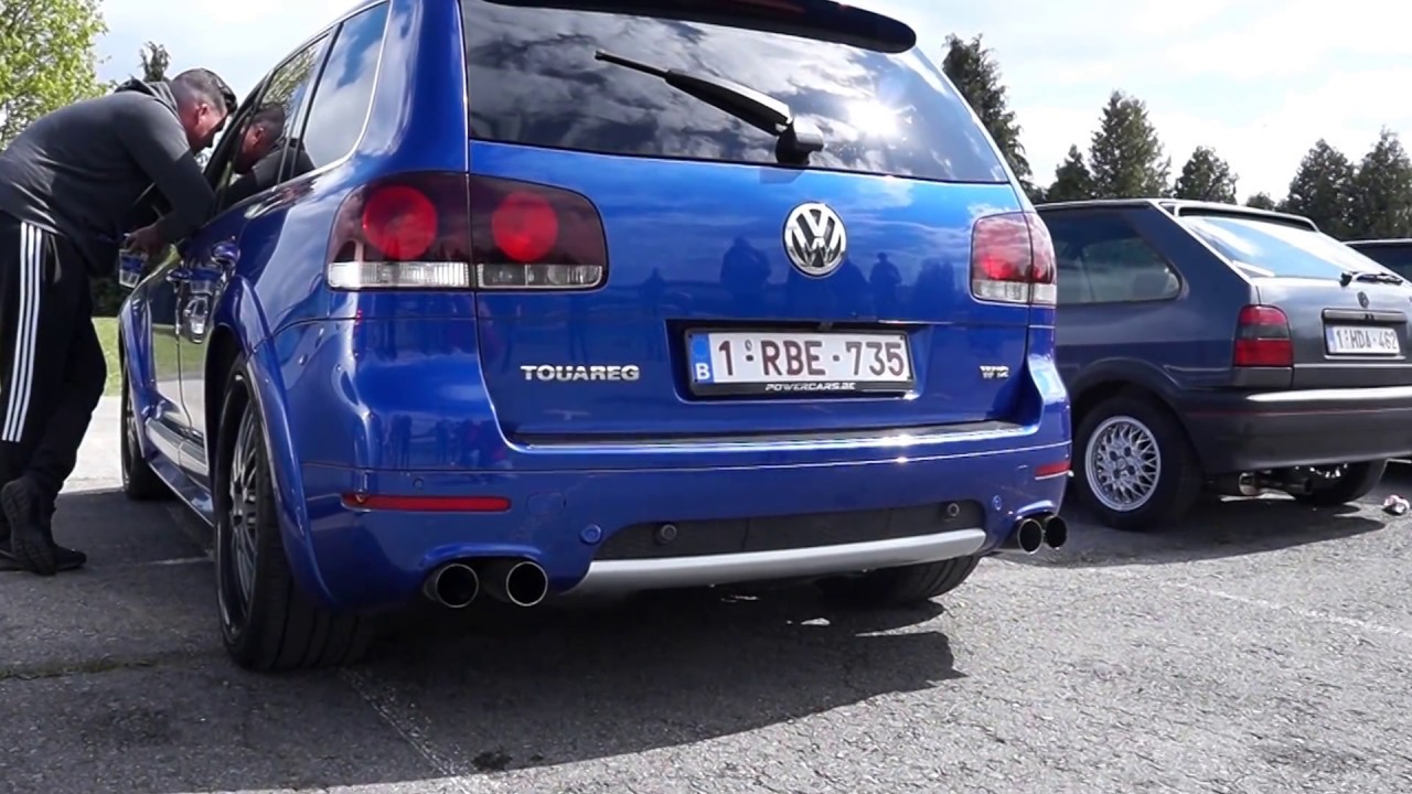 VW touareg W12 revs YouTube