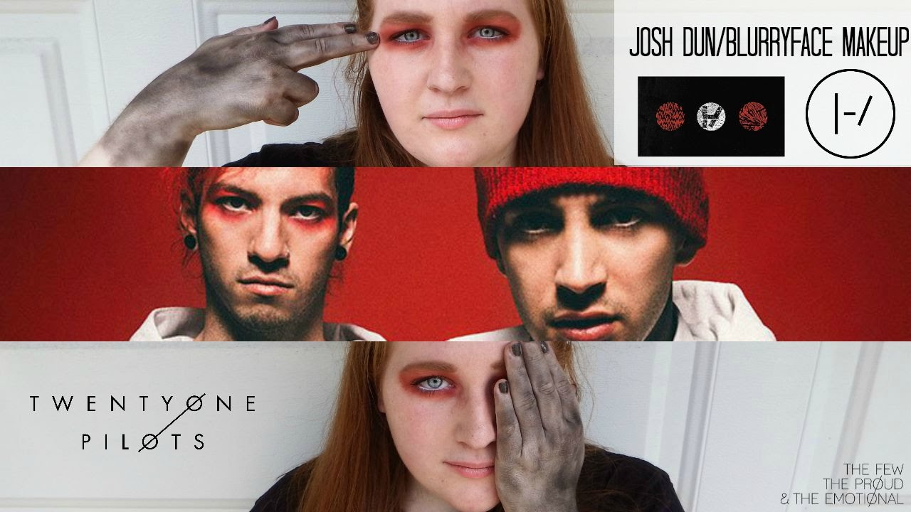 josh dun makeup tutorial twenty one pilots youtube