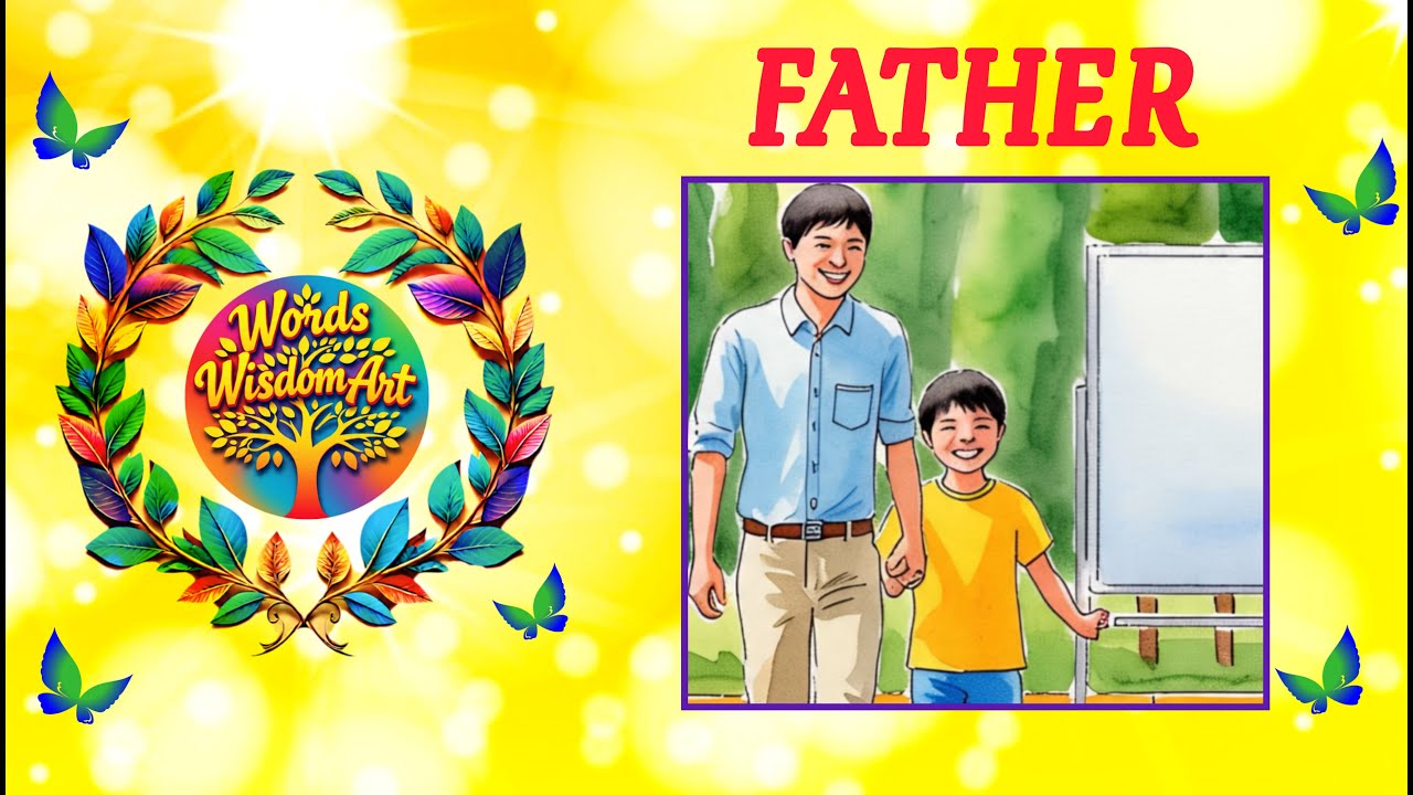 Father Acrostic Poem  Father’s Day 👌 Easy drawing for kids 😍 essay speech lines 