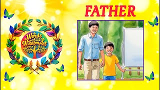 Father Acrostic Poem  Father’s Day 👌 Easy drawing for kids 😍 essay speech lines #wordswisdomart