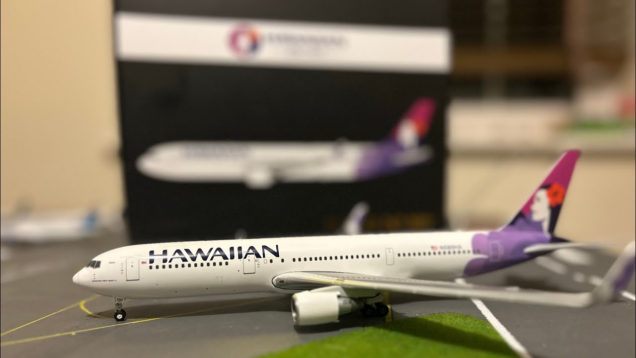 Gemini200 1:200 scale Hawaiian Airlines 767-300 model review