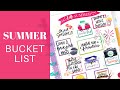 PLAN WITH ME | Summer Bucket List | Planner Page