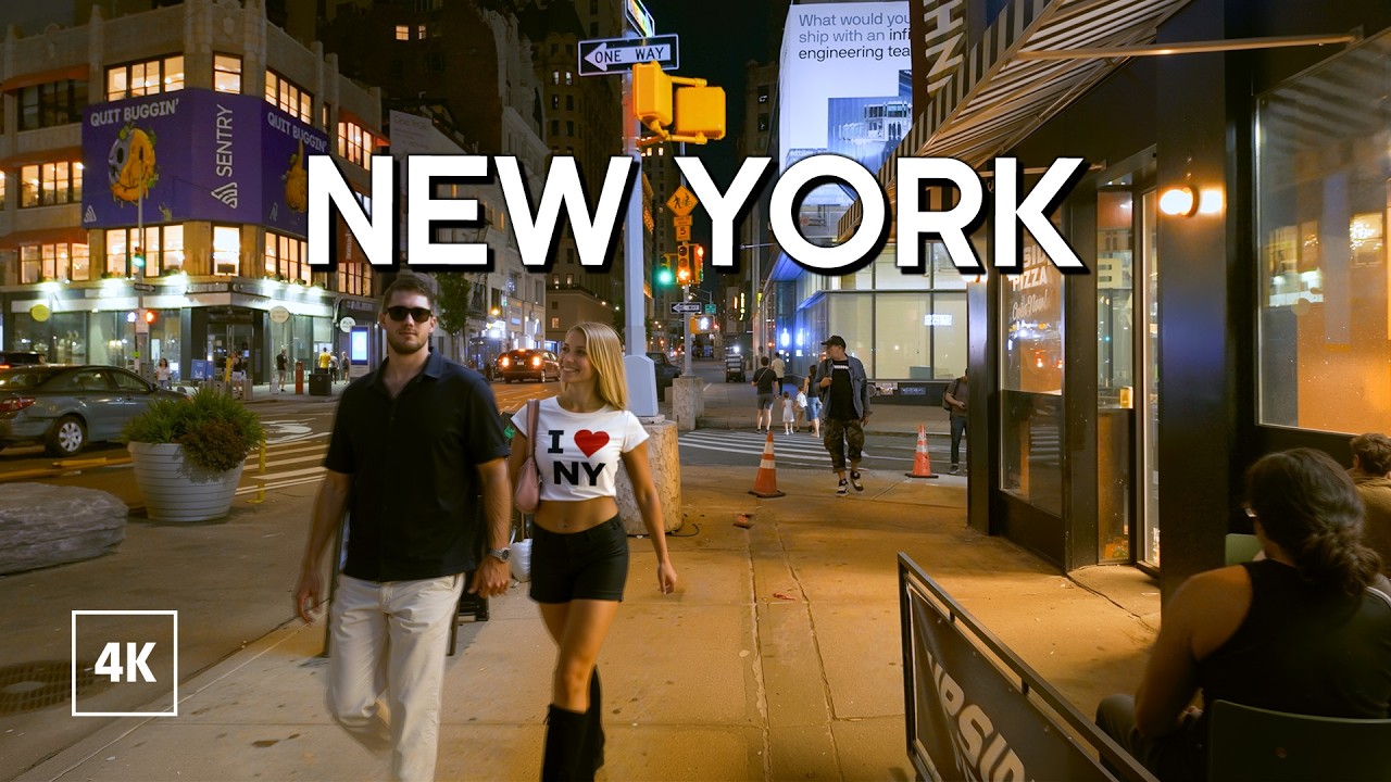 New York, Amerika Serikat | Jelajah Kota Malam 4K | 31 Agu 2026