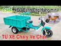 Chế XE ĐIỆN 3 BÁNH CHỞ HÀNG Mini từ xác xe Chaly Ve Chai