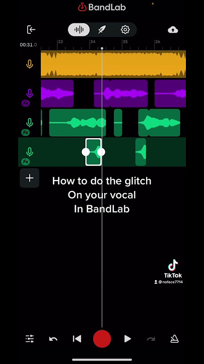 How to do glitch effect on BandLab #fyp #rap #rapper #viral #viralvideo