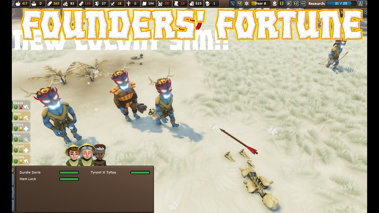 [26] Founders Fortune - Goblin Attack/Tower Work - New Colony Sim!