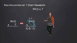 Decimals - Multiplication: Multiplying by 1-Digit Numbers