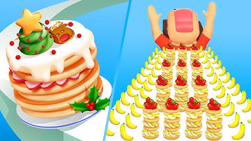 Pancake Run - Gameplay Levels 1-3 (iOS,Android)