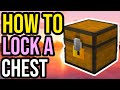 How To Lock a Chest In Minecraft Bedrock &amp; Java!