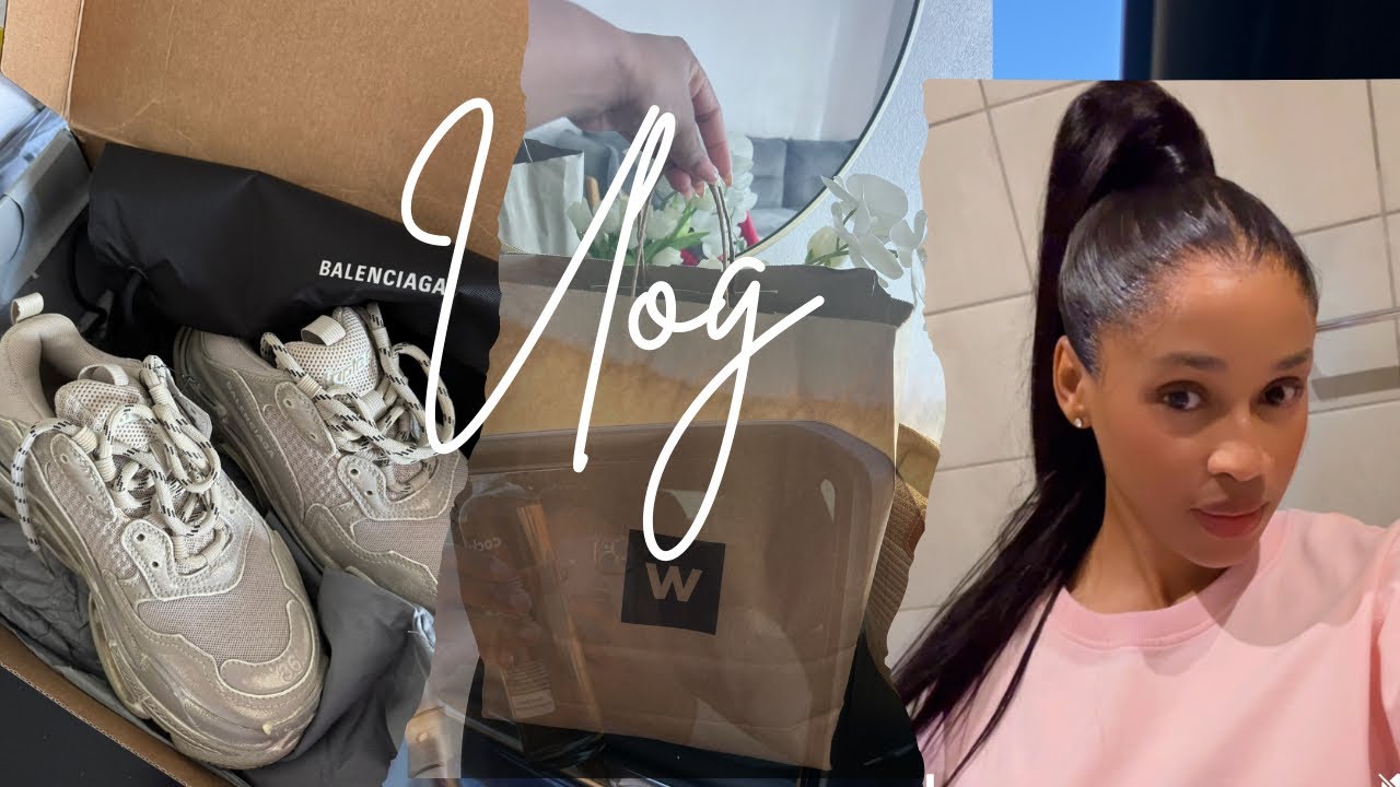 Vlog:Unboxing my first Balenciaga pair🤭/Woolworths sleep$ lounge wear haul/ Shein accessories 