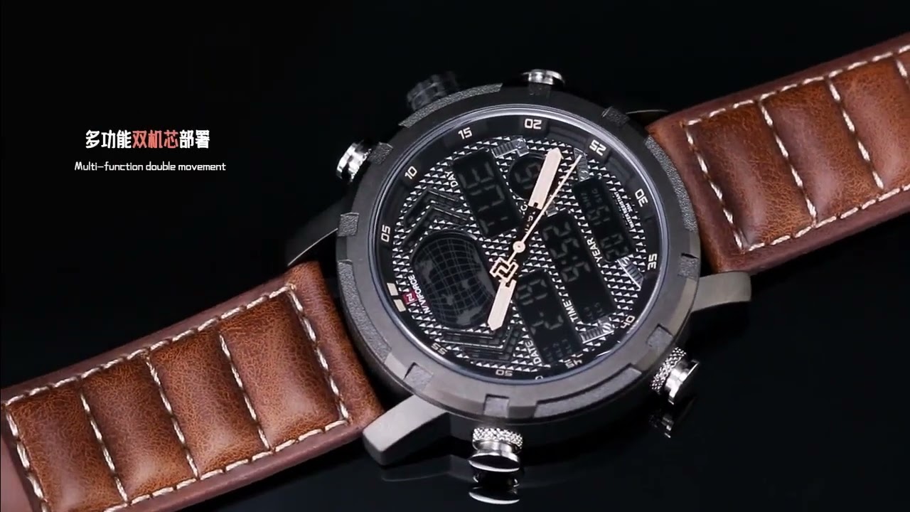 Relógio digital Naviforce masculino - Militar deluxe NF9160