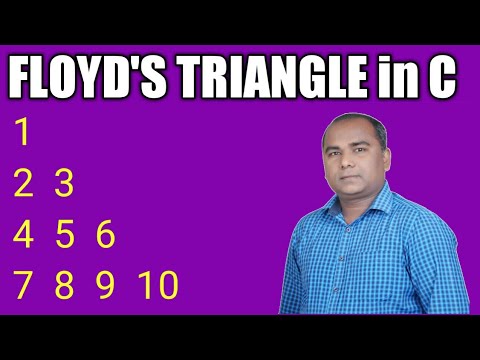 Program to Print FLOYD's Triangle in C | Pattern Printing Program