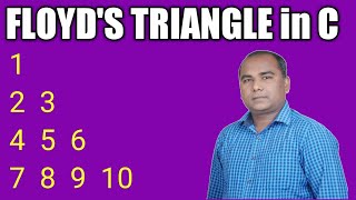 Program to Print FLOYD's Triangle in C | Pattern Printing Program