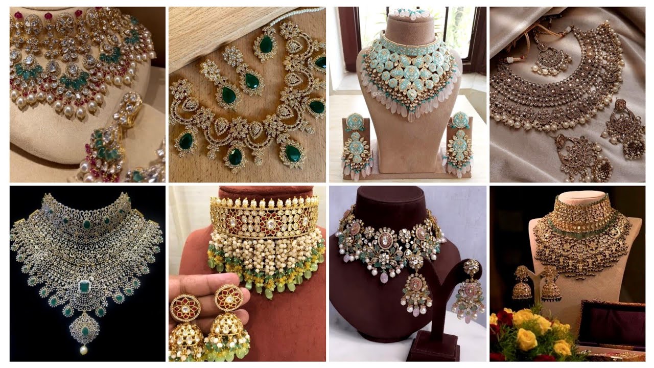 Bridal Jewelry Collection||Bridal Jewellery Design for wedding | Dulhan Necklace set||Kundan jewelry