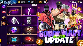 BUDDY MART STORE UPDATE FREE FIRE || FREE FIRE NEW EVENT || BUDDY MART STOR UPDATE