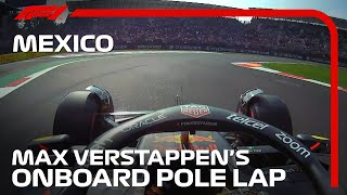 Max Verstappen's Onboard Pole Lap | 2022 Mexico City Grand Prix | Pirelli