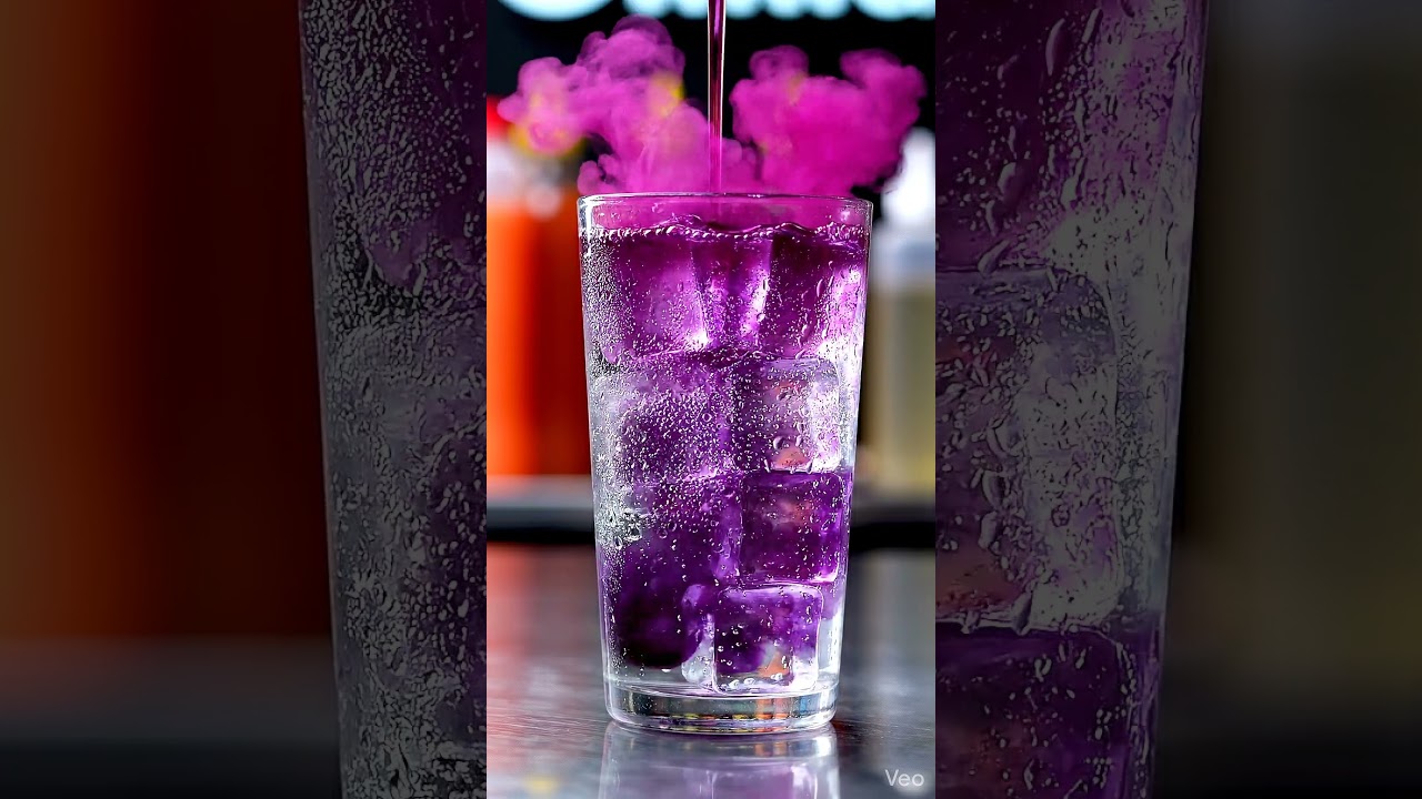 Color-Changing Lemon Soda (Magic Street Drink ASMR) 