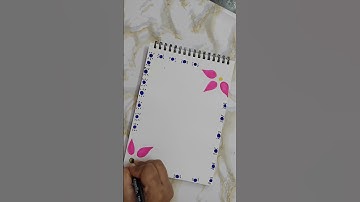 Aesthetic front page border design! #ytshorts #shorts #frontpage #borderart #viralvideo