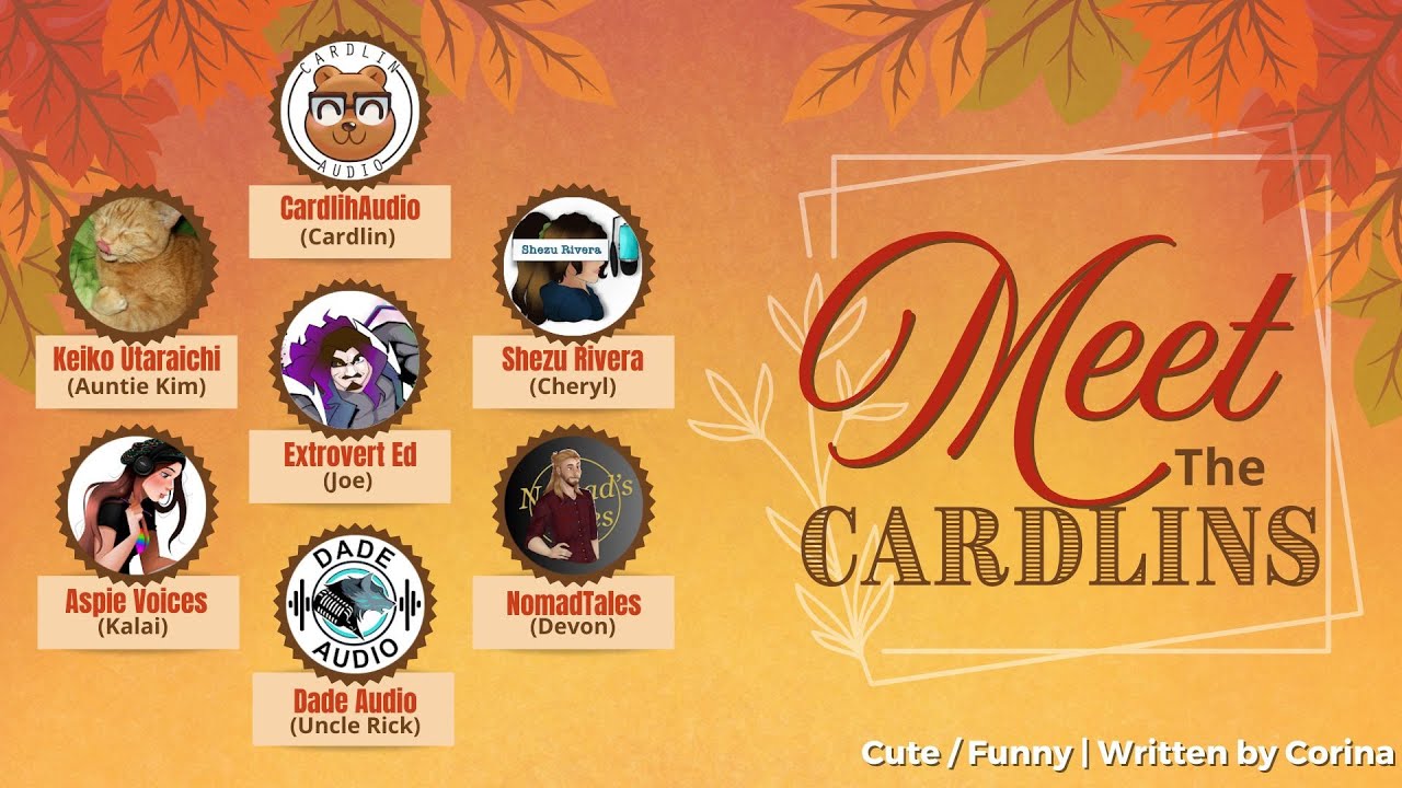 ASMR Roleplay: Meet the Cardlins [M4A] [ Family Thanksgiving MEGA-collab with amazing ASMR VAs!]