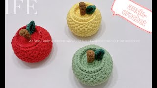 Apple storage jar crochet tutorial#crochettutorial #crochetart#handmade #easycrochet#crochetlessons