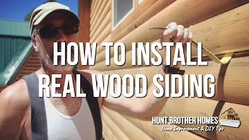 How To Install Real Wood Siding