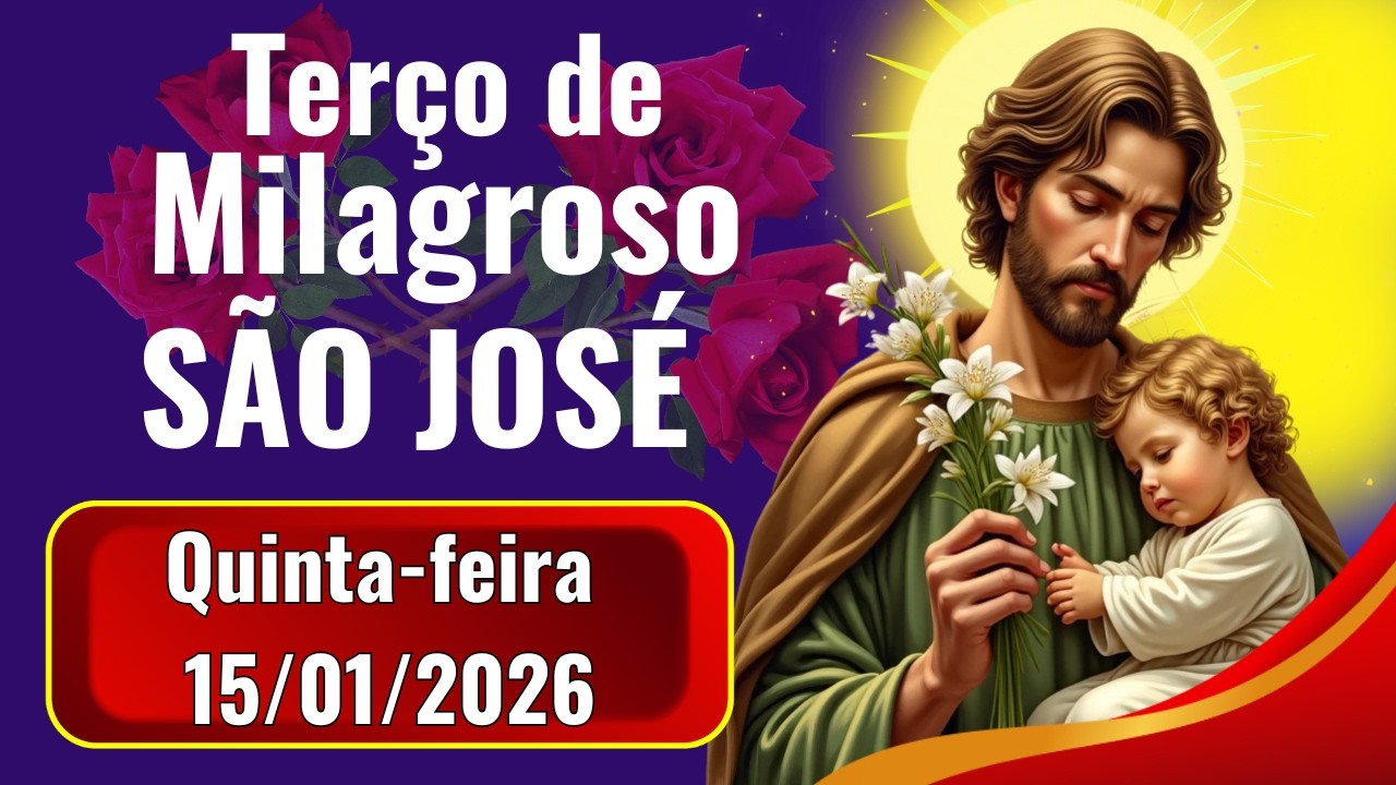 🌱📿15/01/2026 🧡TERÇO MILAGROSO DE SÃO JOSÉ
