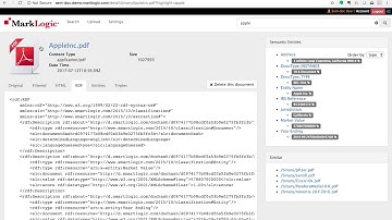 MarkLogic - Semantic Document Explorer
