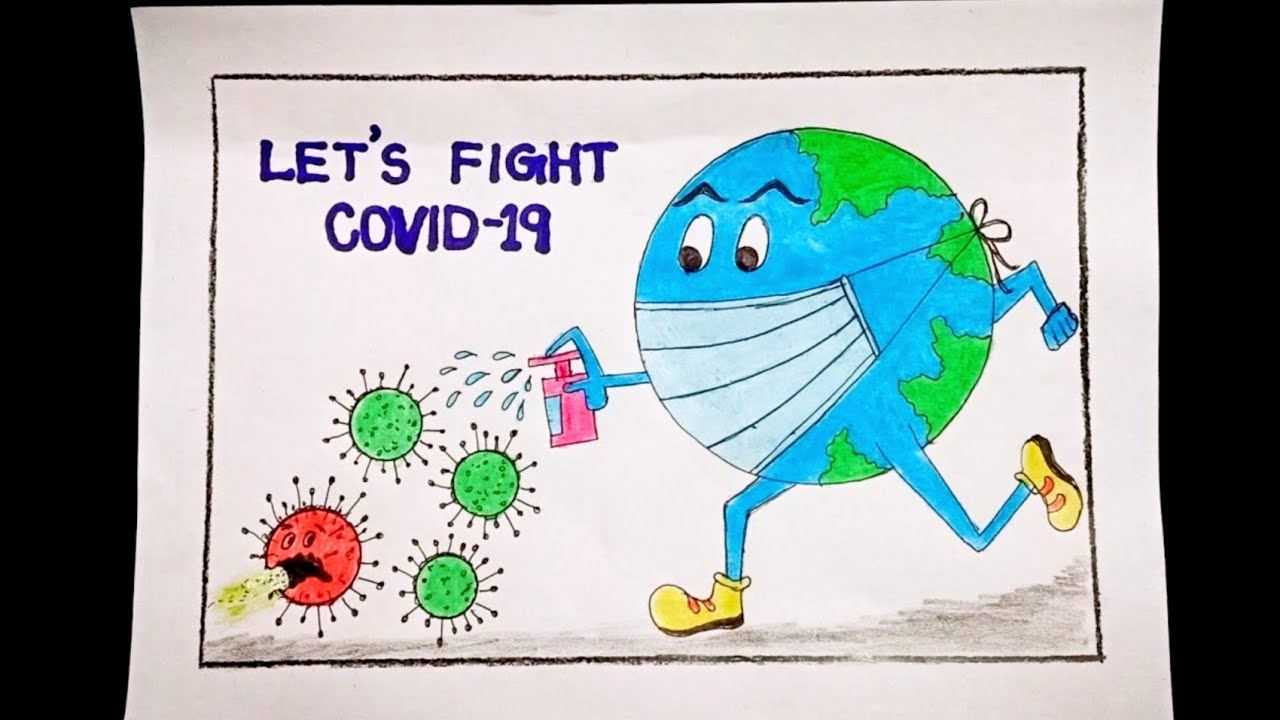 Awareness of Corona virus drawing/ Corona virus poster making 