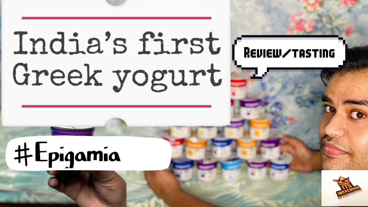 India's FIRST GREEK YOGURT EPIGAMIA review tasting YouTube