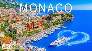 Monaco 4K Drone Footage 🇲🇨 Luxury Yachts, Mediterranean Coastline & French Riviera Elegance