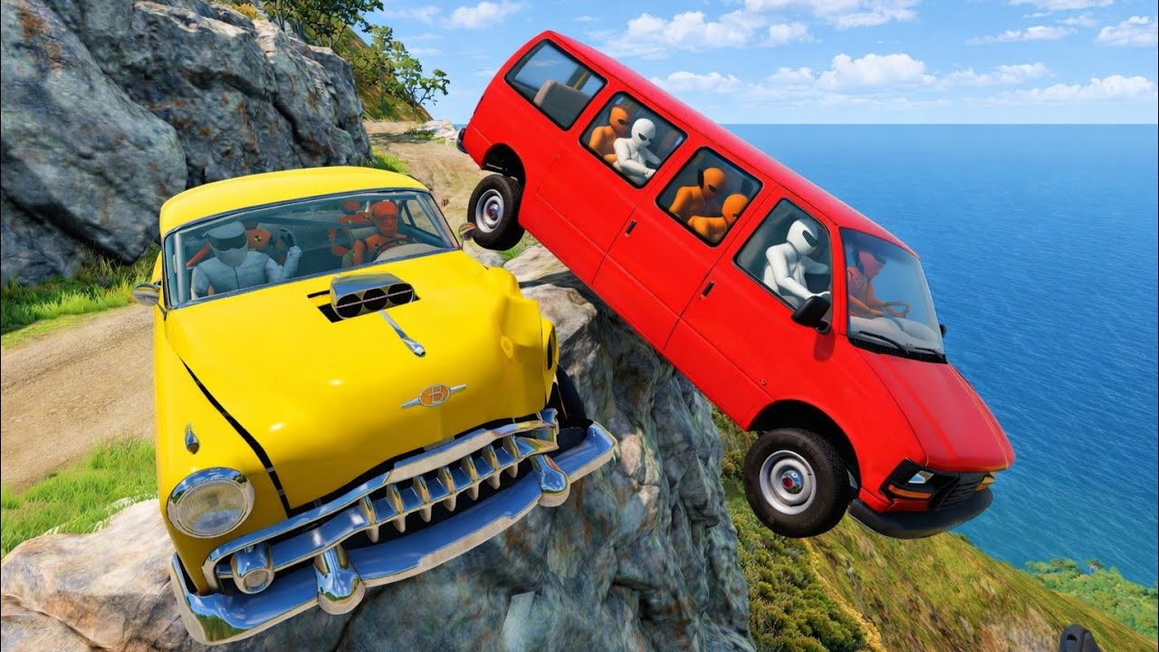 BeamNG.drive High Speed Traffic Crashes #77 | Realistic Physics