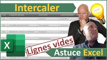 Intercaler automatiquement des lignes vides dans un tableau