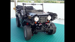 Lego Technic MOC 44696 44695 JeepWillys with suitable Trailer by Legolaus