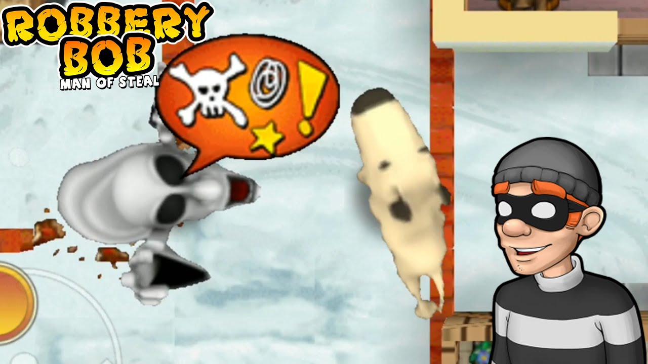 Robbery Bob 2 | Angry Dog Costume Vs Mario Ghost | Part 10