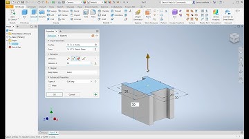 Autodesk Inventor - Een model bouwen - Extrude
