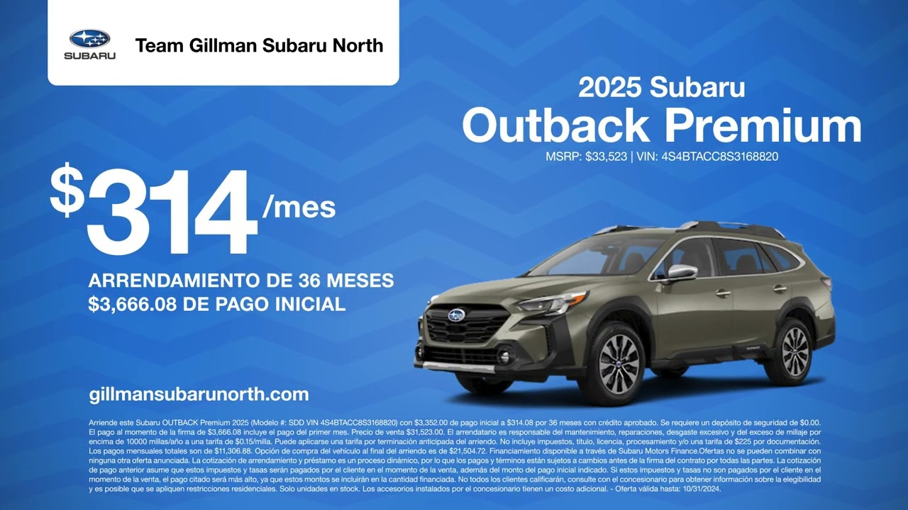 Subaru 10/29/2024 4489332