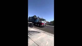 Here’s a clip of my CR&R friends dropping my yard waste garbage can :(