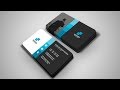 Professional Business Card Design in Photoshop CC Tutorial 2019