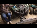 Plow electric angle - DC actuator on ATV plow