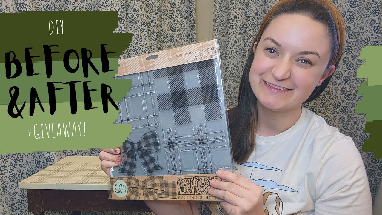 How to Stamp Furniture Chalk Painting DIY Piano Bench Makeover